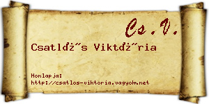 Csatlós Viktória névjegykártya