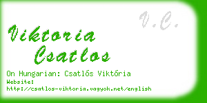 viktoria csatlos business card
